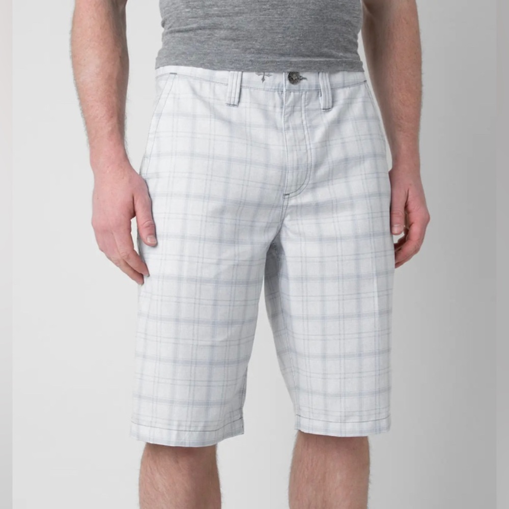Affliction Men’s Anderson Plaid Walkshorts Size 36